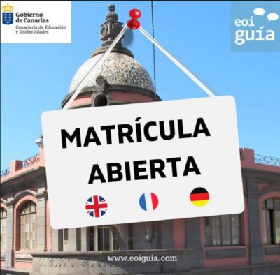 Gu&iacute;a: La Escuela Oficial de Idiomas y el aula de la La Aldea  tienen abierta la matr&iacute;cula para el curso que comienza el 20 de septiembre
