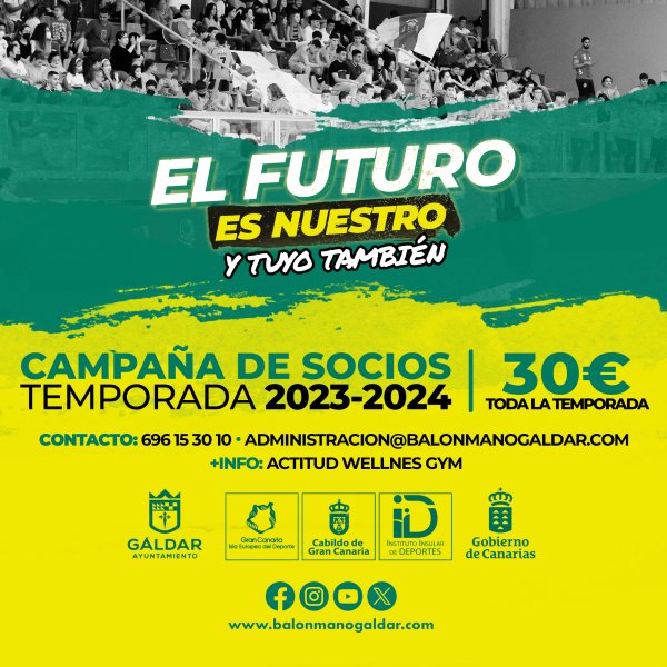 “El Futuro es Nuestro” la nueva Campaña de Socios del Balonmano Gáldar para la 2023-2024