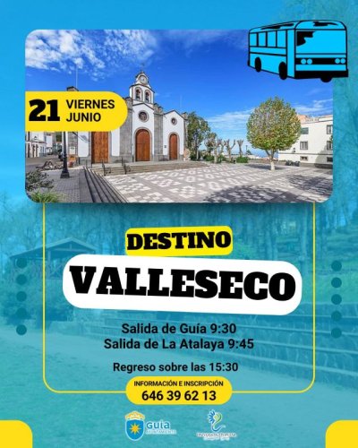 La Universidad Popular de Gu&iacute;a organiza una salida al municipio de Valleseco