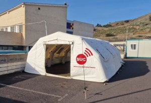 El SCS instala un hospital de campaña anexo al Hospital Nuestra Señora de los Reyes para la asistencia a migrantes