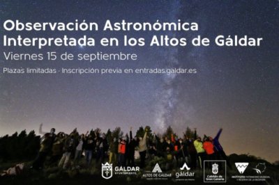 G&aacute;ldar invita a descubrir el firmamento este viernes 15 de septiembre desde sus Altos