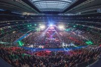 Binter llena de m&uacute;sica y color verde el Santiago Bernab&eacute;u de Madrid