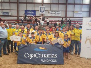 Lucha Canaria: Gran nivel de la cantera de Gran Canaria en las Finales del Torneo Fajín