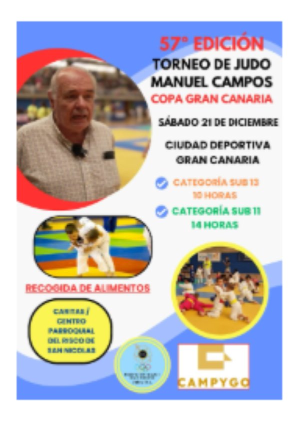 La 57ª Edición del Torneo de Judo Manuel Campos ‘Copa Gran Canaria’ reúne a más de 200 deportistas de la Isla