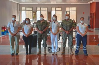 El ICHH celebró una campaña de donación de sangre entre el colectivo de la Base Militar Alemán Ramírez