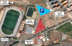 Gáldar habilita un nuevo aparcamiento junto a la Ciudad Deportiva Venancio Monzón de San Isidro