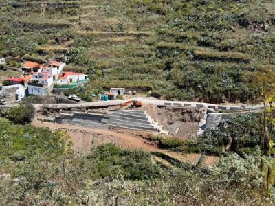 Gáldar: Reabierta la carretera de acceso a Palominos por Barranco Hondo