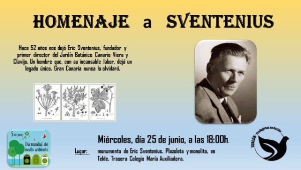 Telde recuerda a Eric Sventenius con un sencillo acto y posterior ofrecimiento floral