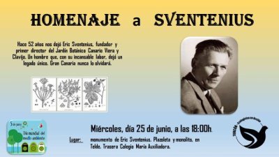 Telde recuerda a Eric Sventenius con un sencillo acto y posterior ofrecimiento floral
