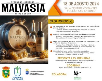 La Palma: La II Jornada de Malvas&iacute;a Arom&aacute;tica aborda en Fuencaliente los retos del sector vitivin&iacute;cola palmero
