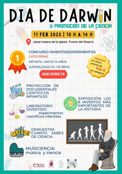 Puerto del Rosario celebra este s&aacute;bado el D&iacute;a de Darwin con una serie de actividades para toda la familia