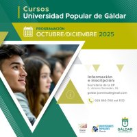 La Universidad Popular de G&aacute;ldar oferta catorce nuevos cursos a partir de octubre