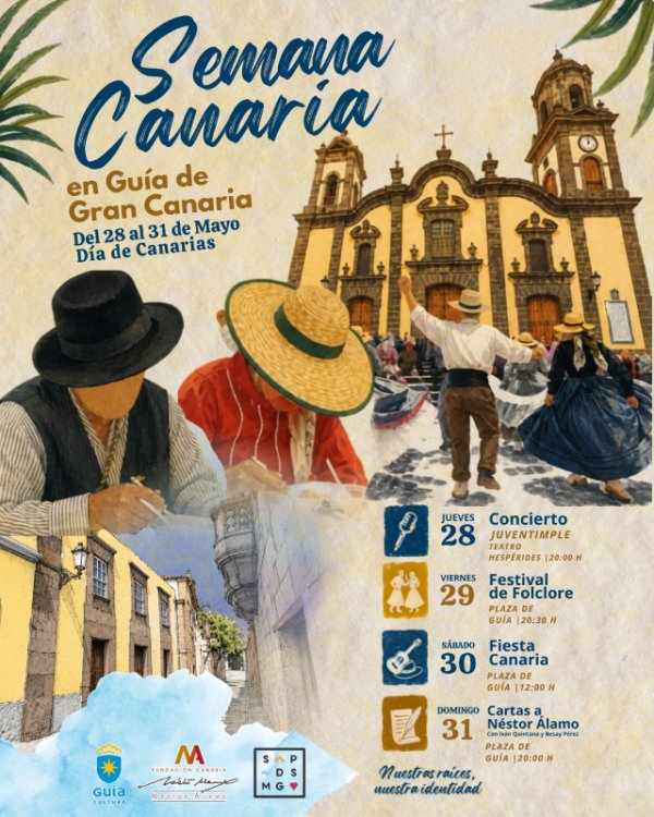 Gu&iacute;a de Gran Canaria celebra las ra&iacute;ces y la identidad canaria con una intensa programaci&oacute;n cultural del 28 al 31 de mayo