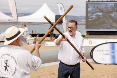 Poli Suárez destaca el papel de Canarias en la proyección internacional de los deportes tradicionales