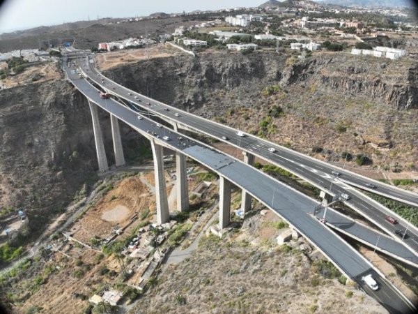 El Cabildo abre este domingo el sentido norte de la Circunvalaci&oacute;n tras adelantar una semana la obra de impermeabilizaci&oacute;n
