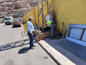 La Aldea: Acondicionamiento de las instalaciones deportivas de Los Cascajos