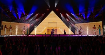 G&aacute;ldar: Una pir&aacute;mide de 96 metros cuadrados, escenario del Carnaval