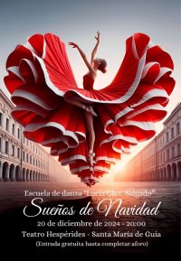 El Teatro Hespérides de Guía acoge este viernes la gala ‘Sueños de Navidad’ de la Escuela de Danza Lucía Glez. Salgado