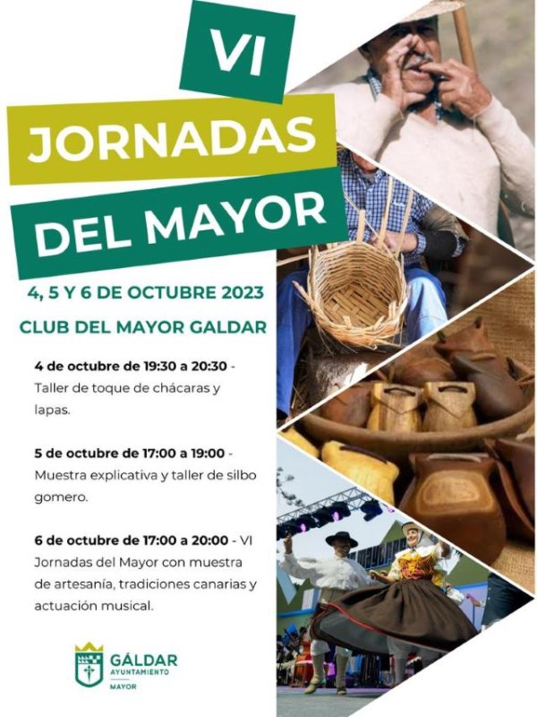 Gáldar: Las VI Jornadas del Mayor tendrán lugar del 4 al 6 de octubre enfocadas en tradiciones canarias