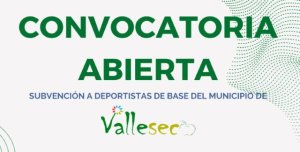 Valleseco: Subvenciones a deportistas de base