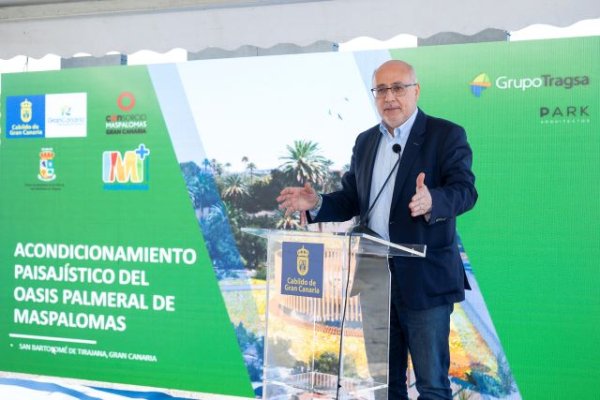 El Cabildo y el Ayuntamiento de San Bartolomé de Tirajana acondicionan el palmeral de Maspalomas con una inversión de 6,8 millones