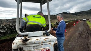 El Hierro: Avanzan las obras de la red de riego de San Andr&eacute;s-Isora en Valverde
