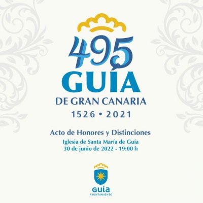 Santa María de Guía celebra el próximo jueves el Acto Institucional de Honores y Distinciones