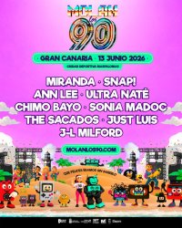 Molan los 90 desembarca por primera vez en Gran Canaria con un cartel de leyenda en Maspalomas