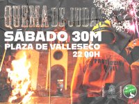 &lsquo;El colectivo arbitral&rsquo; arder&aacute; en la tradicional Quema de Judas de Valleseco