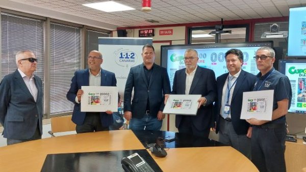 La ONCE se suma al 25 aniversario del 1-1-2 Canarias con el cupón del 30 de mayo