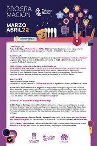 Cultura Gáldar lanza una completa programación cultural para marzo y abril