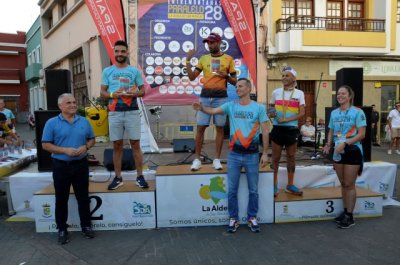 Javier Sosa y Raquel Rivero se imponen en la prueba Ultra de la VIII edici&oacute;n de la carrera &lsquo;Entremonta&ntilde;as Paralelo 28&rsquo; La Aldea