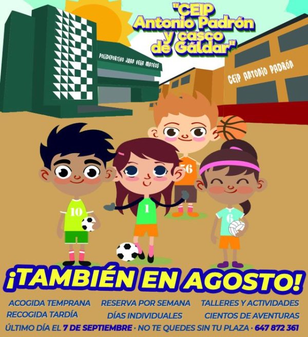 La IV Escuela de Verano Multideporte de G&aacute;ldar continuar&aacute; durante el mes de agosto