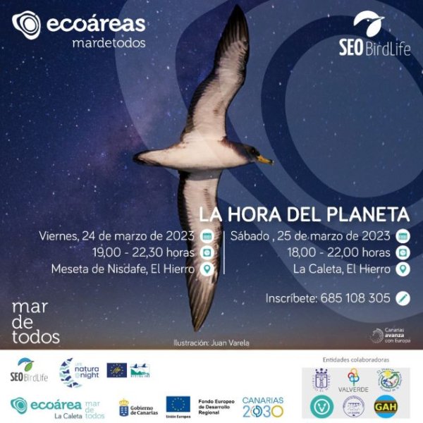 Ecoáreas se suma a ‘La Hora del Planeta’ con una actividad astroturística junto a SEO/ Birdlife en El Hierro