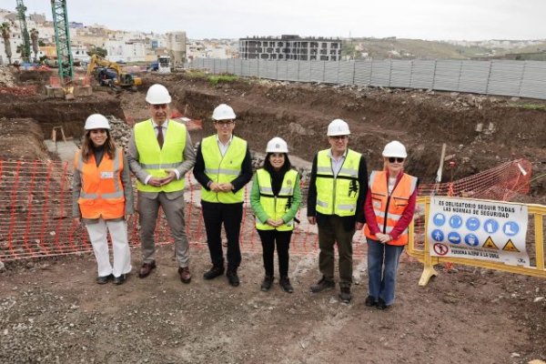 La Consejería y el Ayuntamiento de Las Palmas de Gran Canaria inician la construcción de 74 viviendas públicas