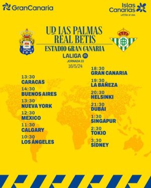 Radio Faro del Noroeste retransmite hoy jueves, 16-05-24, a las 18.30 horas: UD Las Palmas - Real Betis