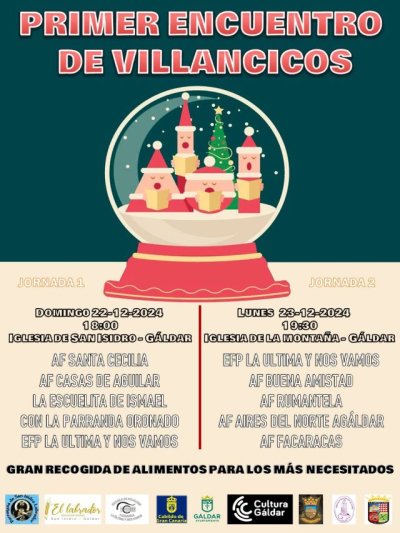 G&aacute;ldar: Encuentros solidarios de Villancicos en San Isidro y La Monta&ntilde;a