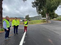 El nuevo asfaltado de la Avenida del Cabildo Insular en Teror mejora la seguridad vial