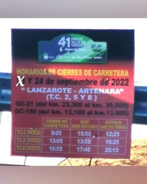Artenara: Accesos abiertos para poder llegar el próximo 24, día de la celebración del Rally &#039;Villa de Teror&#039;