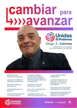 Unidas Si Podemos - G&aacute;ldar ofrece construir viviendas sociales, crear empleo verde y bajar el sueldo de los concejales