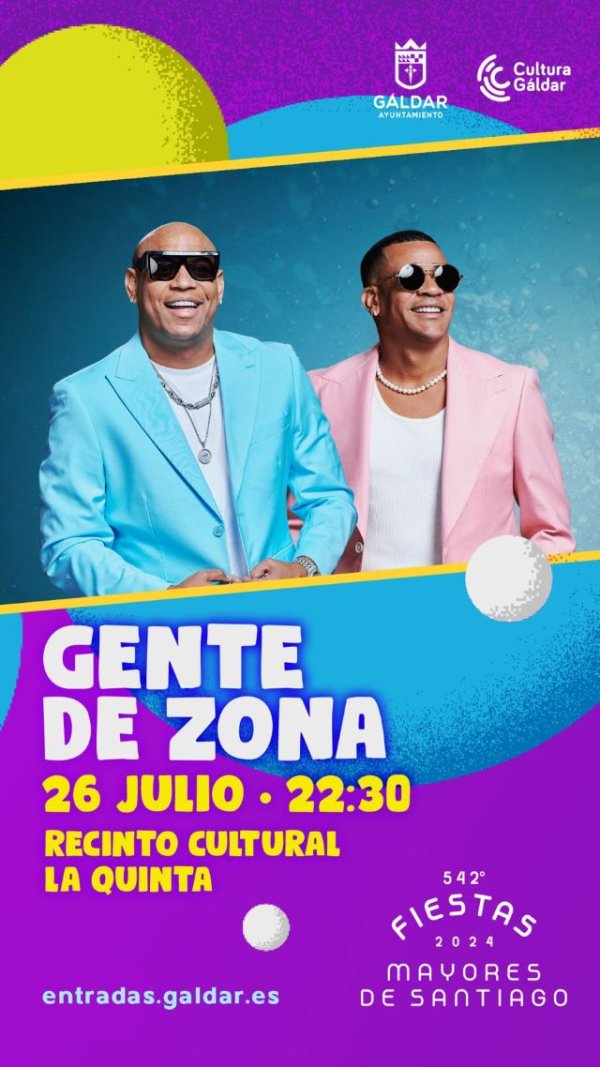 Gáldar: El dúo cubano Gente de Zona, una referencia internacional, actuará en La Quinta el 26 de julio