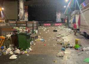 Teror: El Servicio municipal de Limpieza recogió 46 toneladas de residuos en los días principales de la Fiesta del Pino