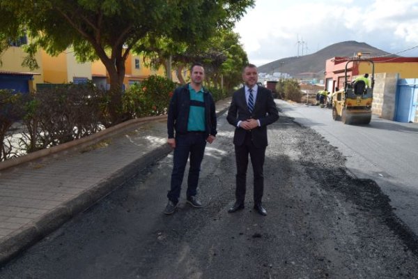 Gáldar: Concluye el asfaltado de la carretera del Faro de Sardina