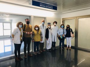 El Área de Salud de Fuerteventura recibe al equipo técnico del Cabildo para visitar la Unidad de Media Estancia