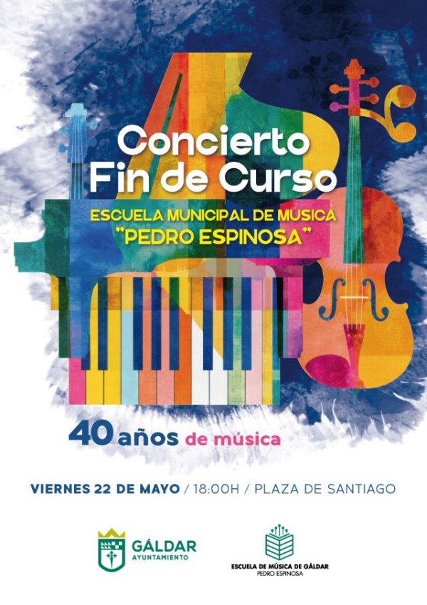 La Escuela Municipal de M&uacute;sica de G&aacute;ldar celebra su 40 aniversario con un concierto multitudinario en la Plaza de Santiago este viernes