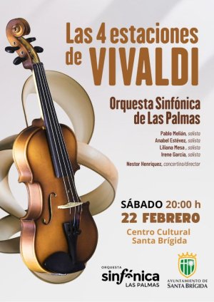 La Orquesta Sinfónica de Las Palmas lleva ‘Las cuatro estaciones’ de Vivaldi a Santa Brígida