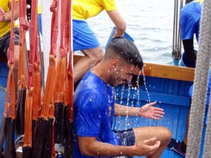 Fabio González se bautiza en la Vela Latina Canaria