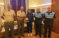 G&aacute;ldar da la bienvenida al coronel Nicol&aacute;s Gonz&aacute;lez Chamorro en su visita institucional