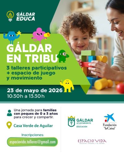 La Casa Verde de Aguilar acoge 'G&aacute;ldar en Tribu', un encuentro para familias con ni&ntilde;os y ni&ntilde;as de 0 a 3 a&ntilde;os