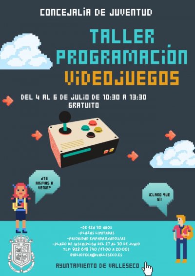 Valleseco acerca a la juventud a la programaci&oacute;n de videojuegos con un taller gratuito
